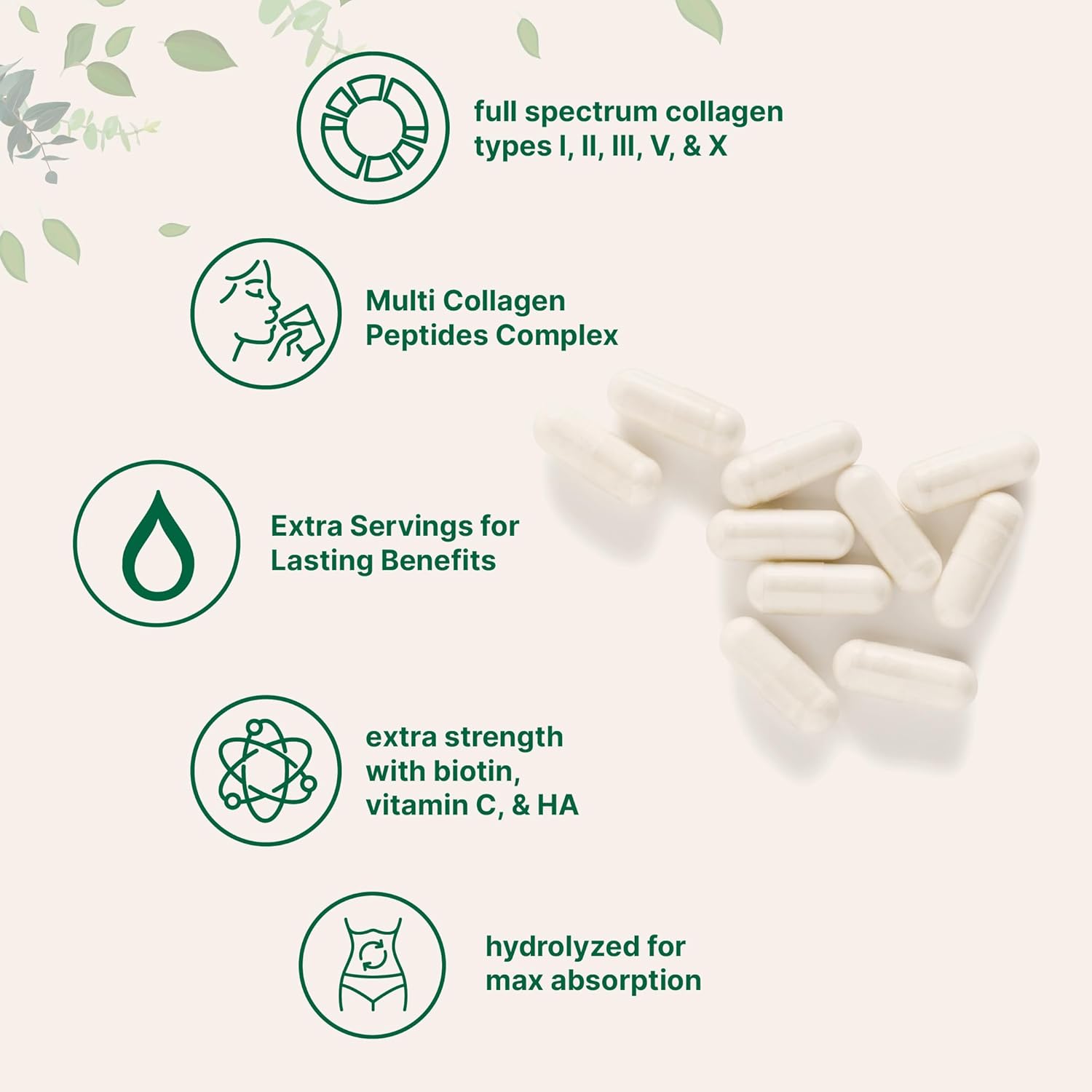 Multi Collagen Pills, 240 Capsules