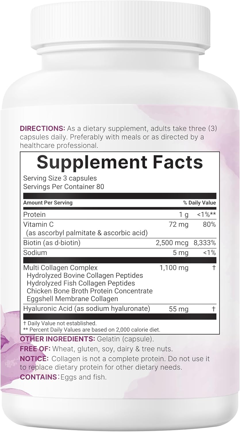 Multi Collagen Pills, 240 Capsules