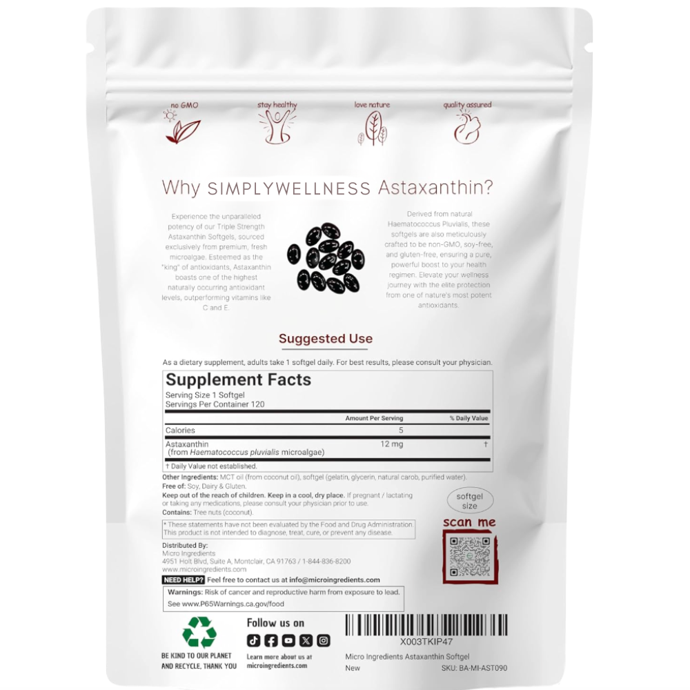 Premium Astaxanthin Antioxidant Supplement