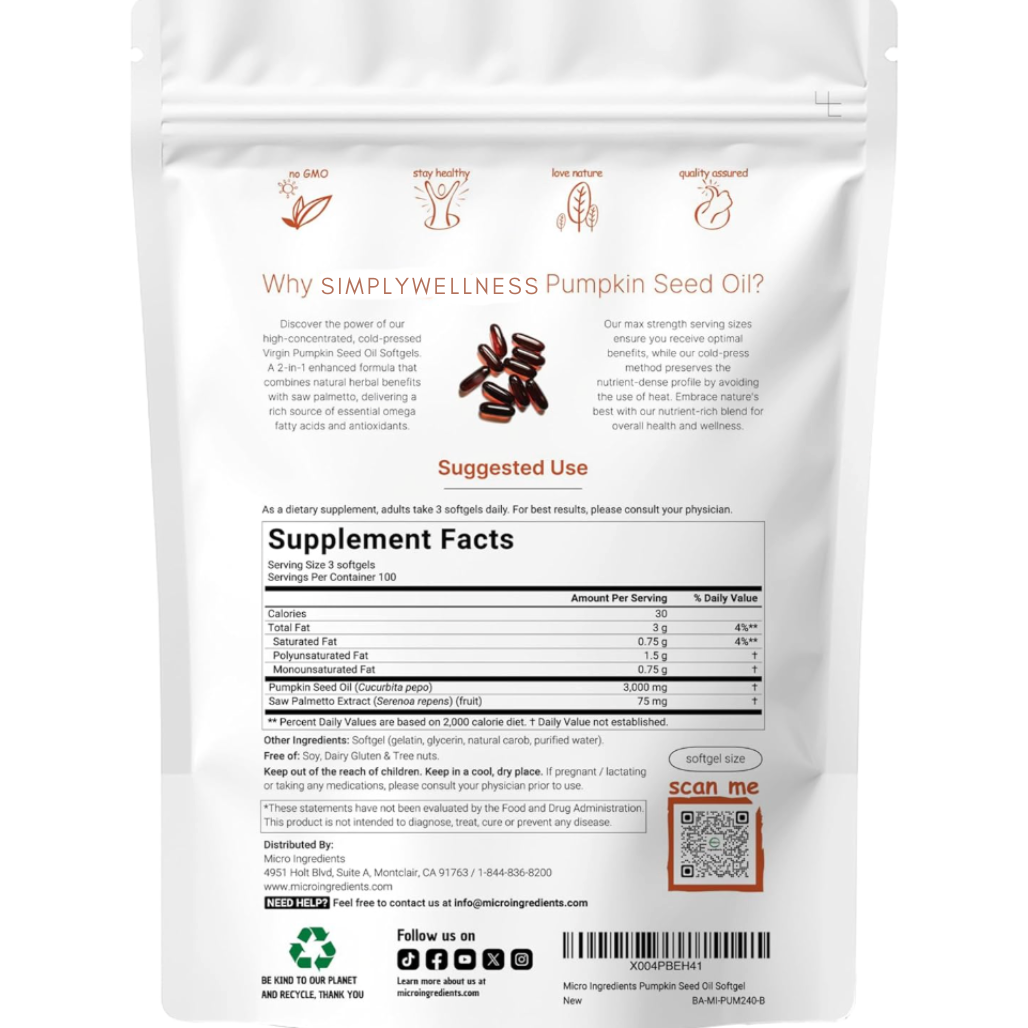 Pumpkin Seed Oil with Saw Palmetto